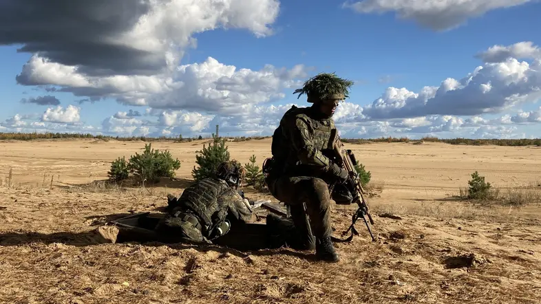 Manöver der Bundeswehr in Litauen.