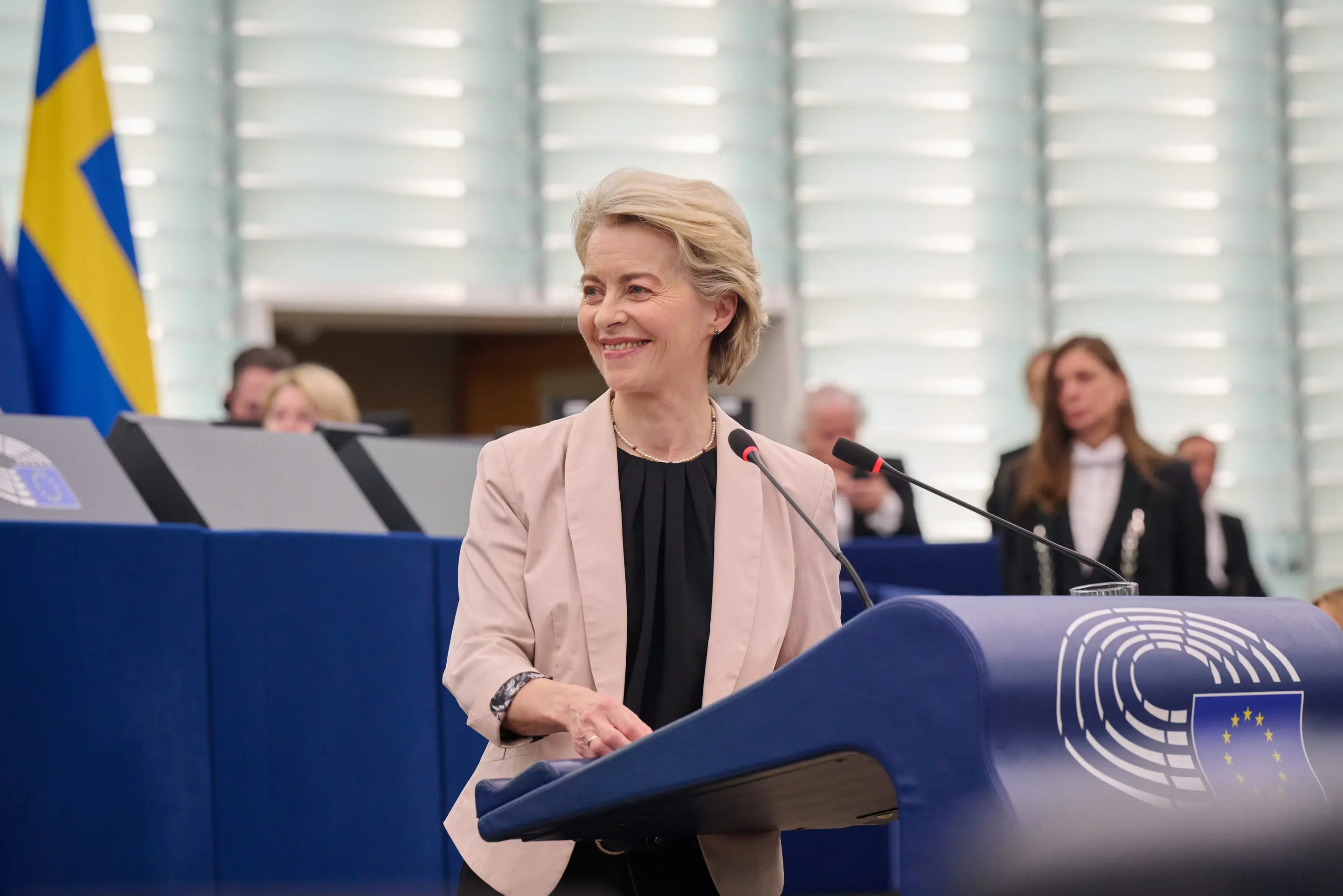 Ursula von der Leyen am Rednerpult