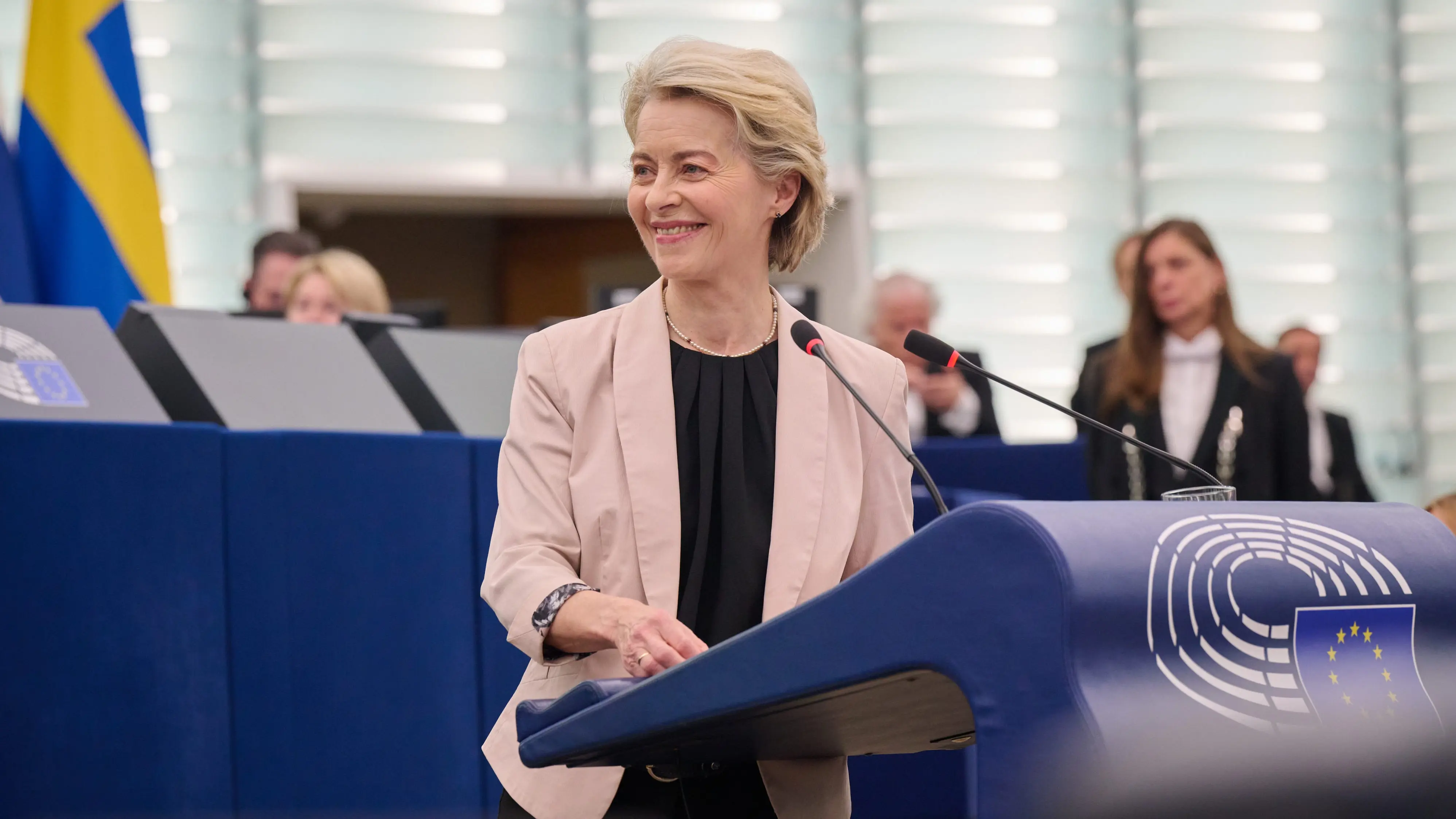 Ursula von der Leyen am Rednerpult