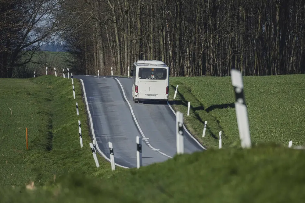 Ein Linienbus, aufgenommen in Pfaffendorf