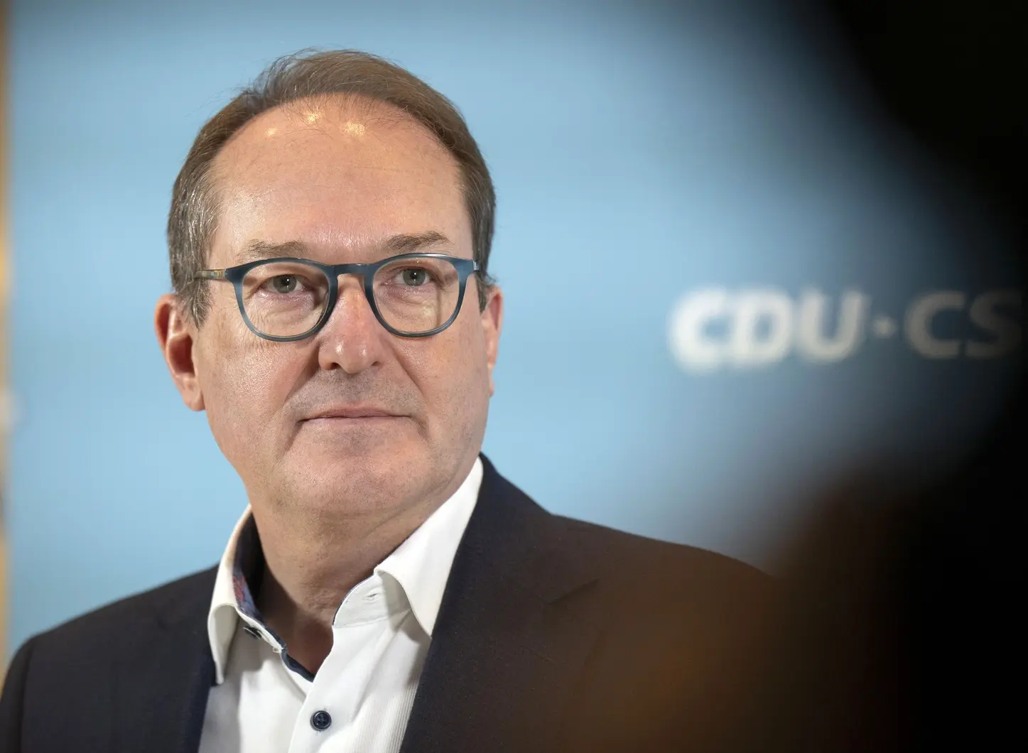 Alexander Dobrindt beim Pressestatement