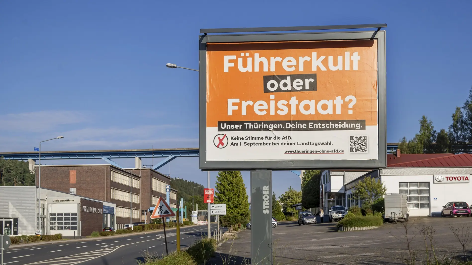 Wahlaufruf zur Landtagswahl in Thüringen. 