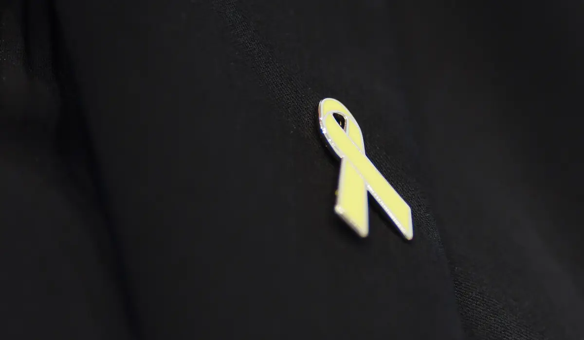 Pin einer gelben Schleife, Awareness Ribbon