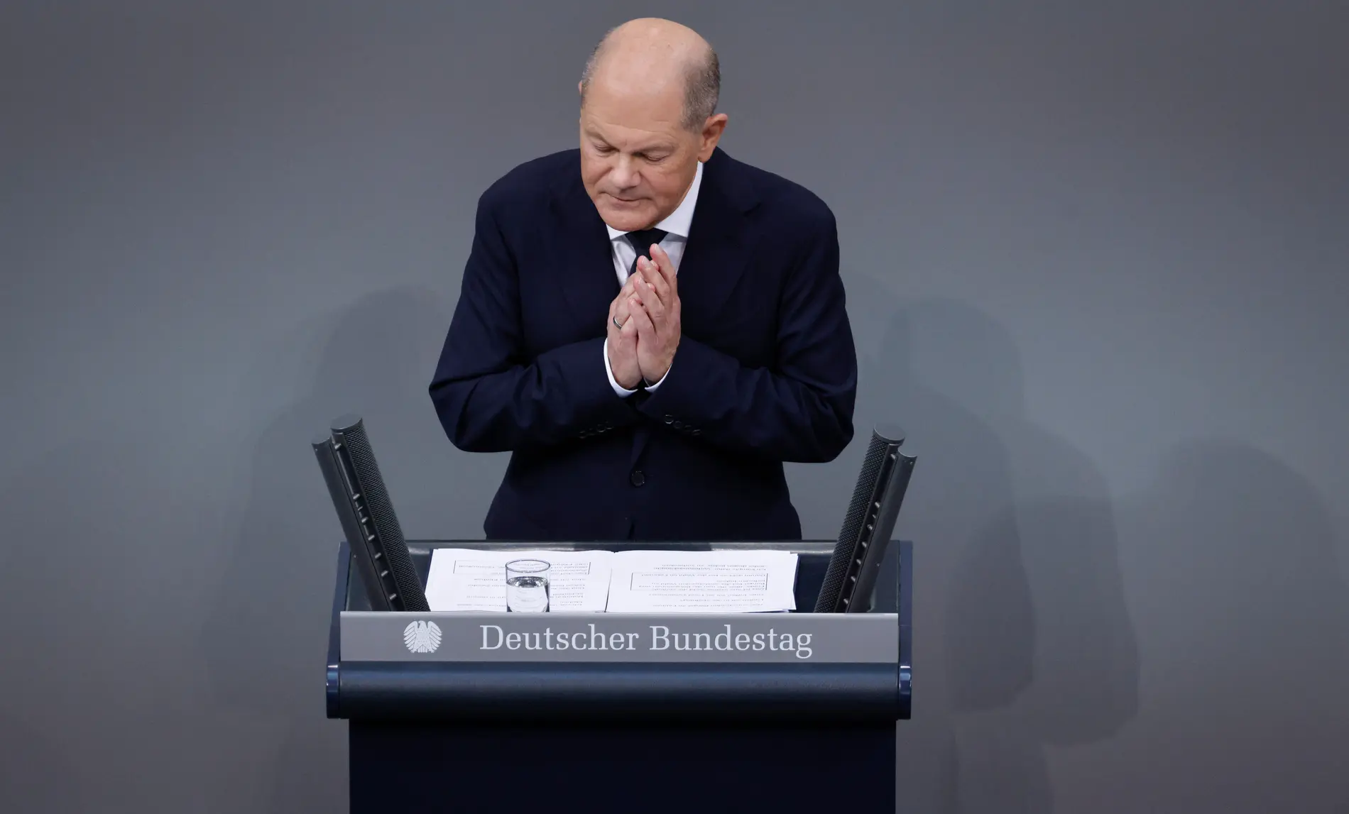 Olaf Scholz am Rednerpult