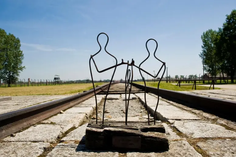 Mahnmal im Konzentrationslager in Auschwitz-Birkenau