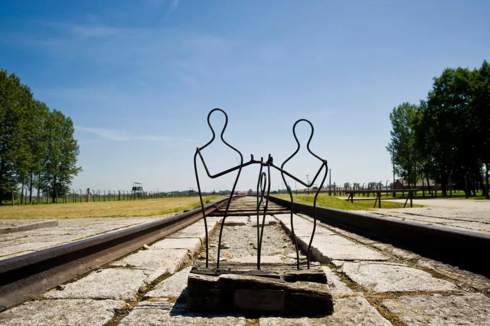 Mahnmal im Konzentrationslager in Auschwitz-Birkenau