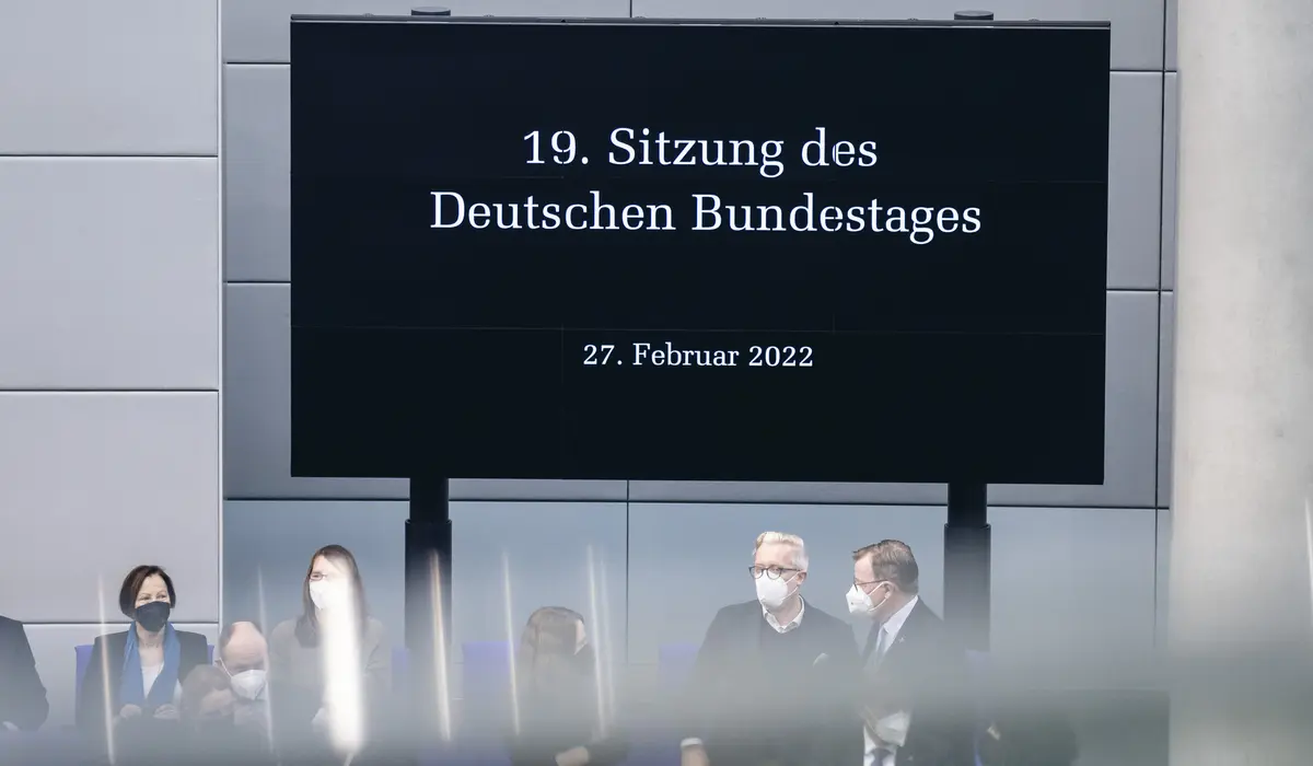 Sondersitzung des Deutschen Bundestages aus Anlass des Krieges gegen die Ukraine.