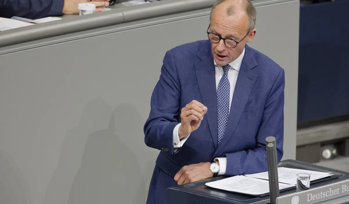 Friedrich Merz am Rednerpult