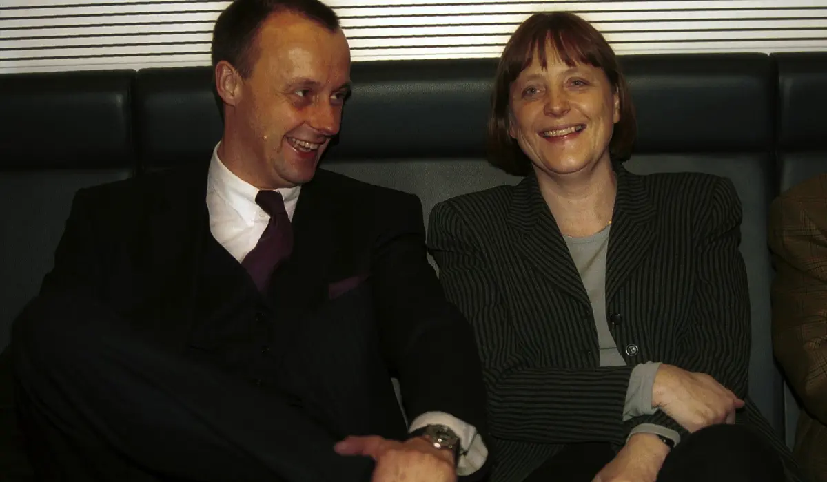 Friedrich Merz und Angela Merkel