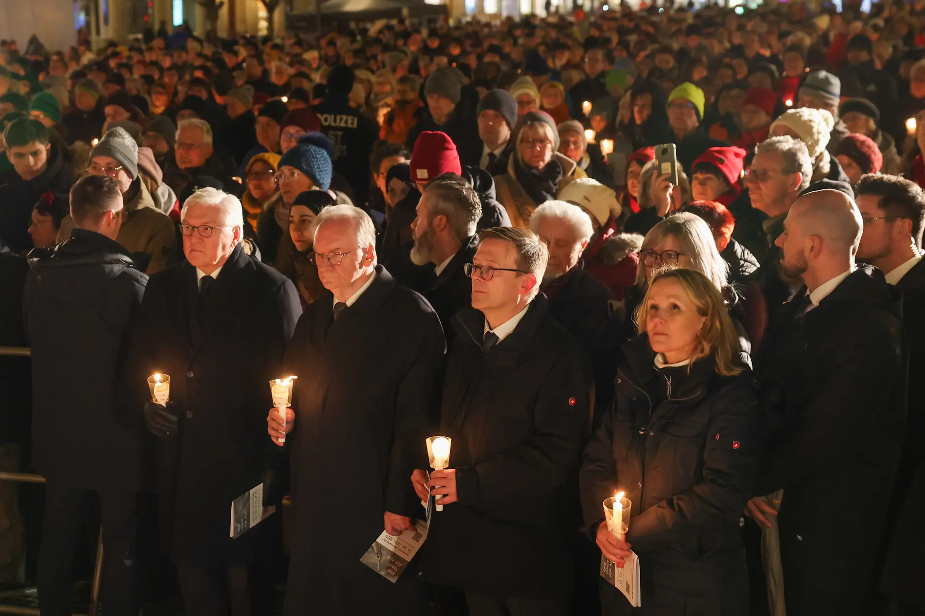 Bundespräsident Steinmeier gedenkt in Magdeburg der Opfer  des Anschlags.