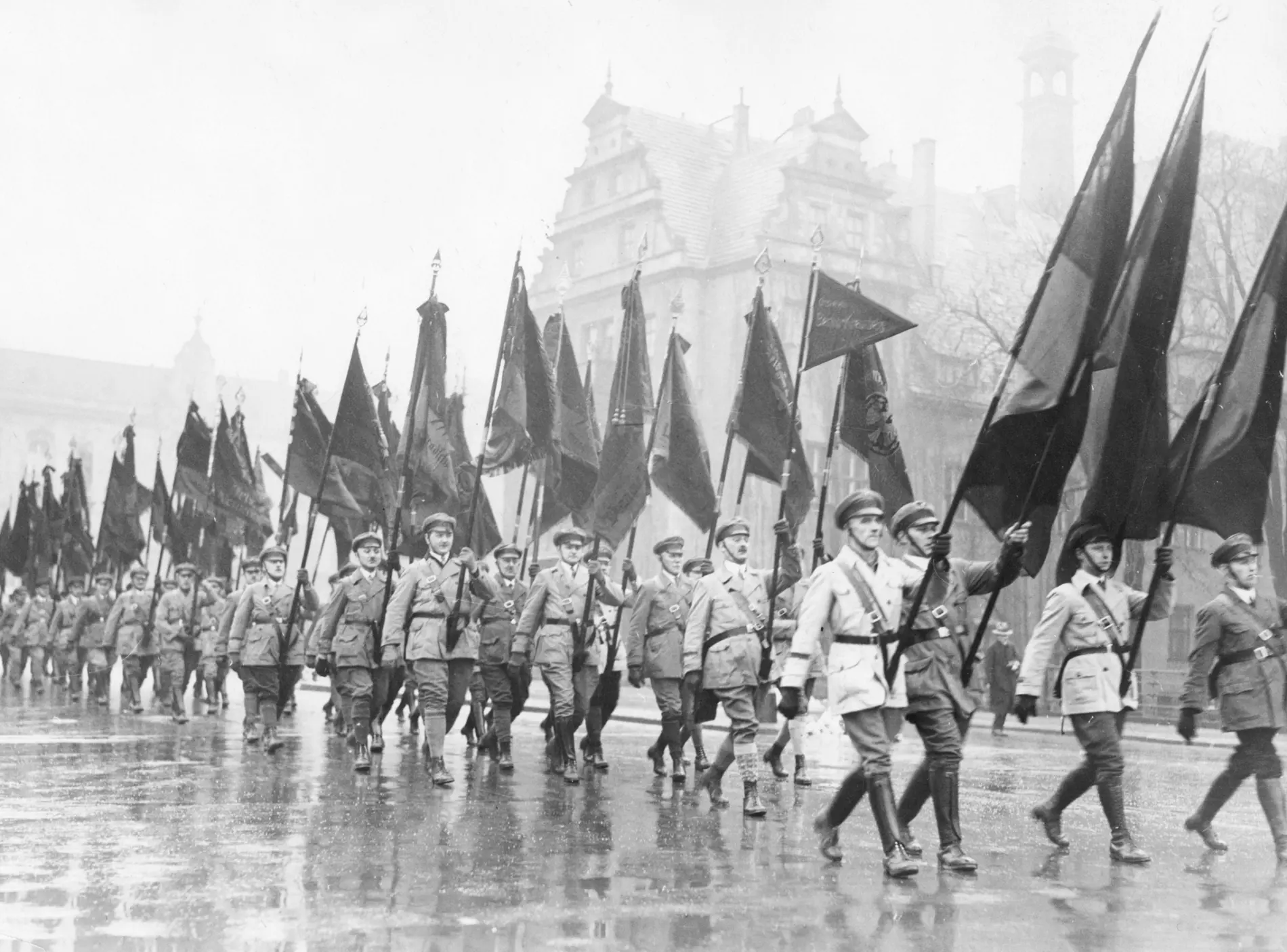 Kundgebung des "Reichsbanners Schwarz-Rot-Gold"