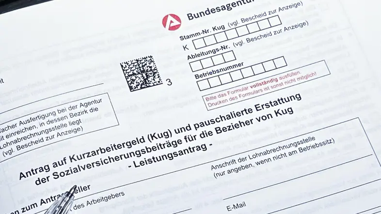 Antrag auf Kurzarbeitergeld