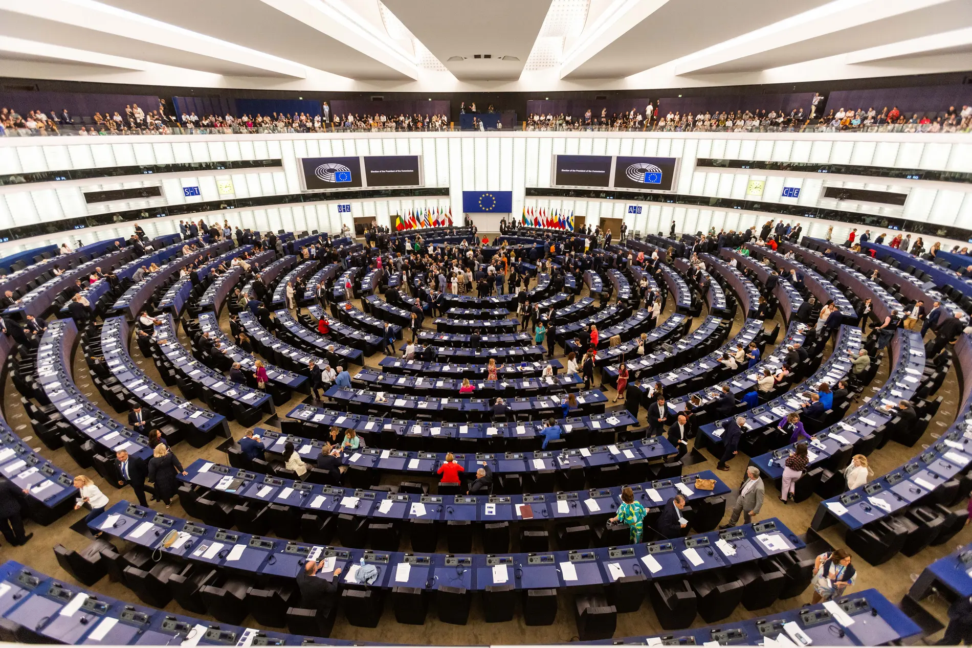 Blick in den Plenarsaal des EU-Parlaments