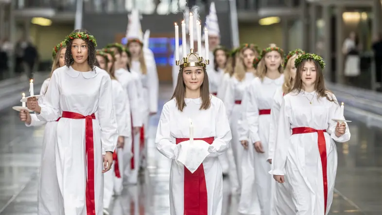 Luciachor des Stockholmer Musikgymnasiums