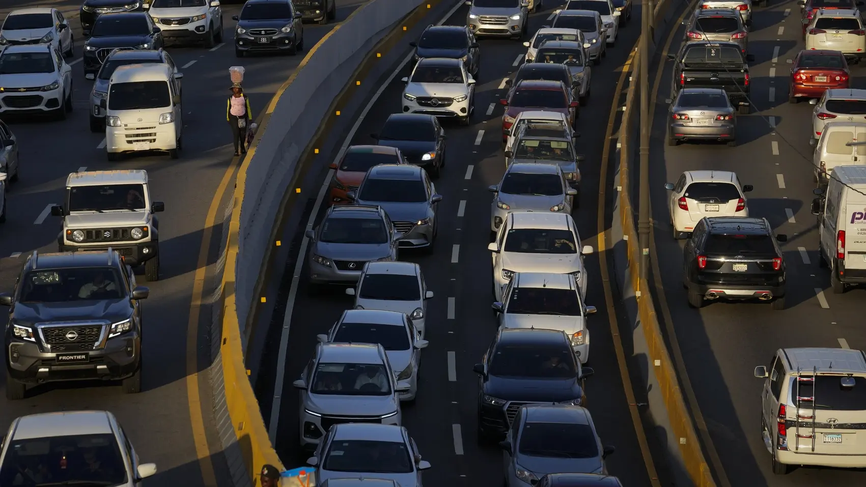 Stau auf der Autobahn