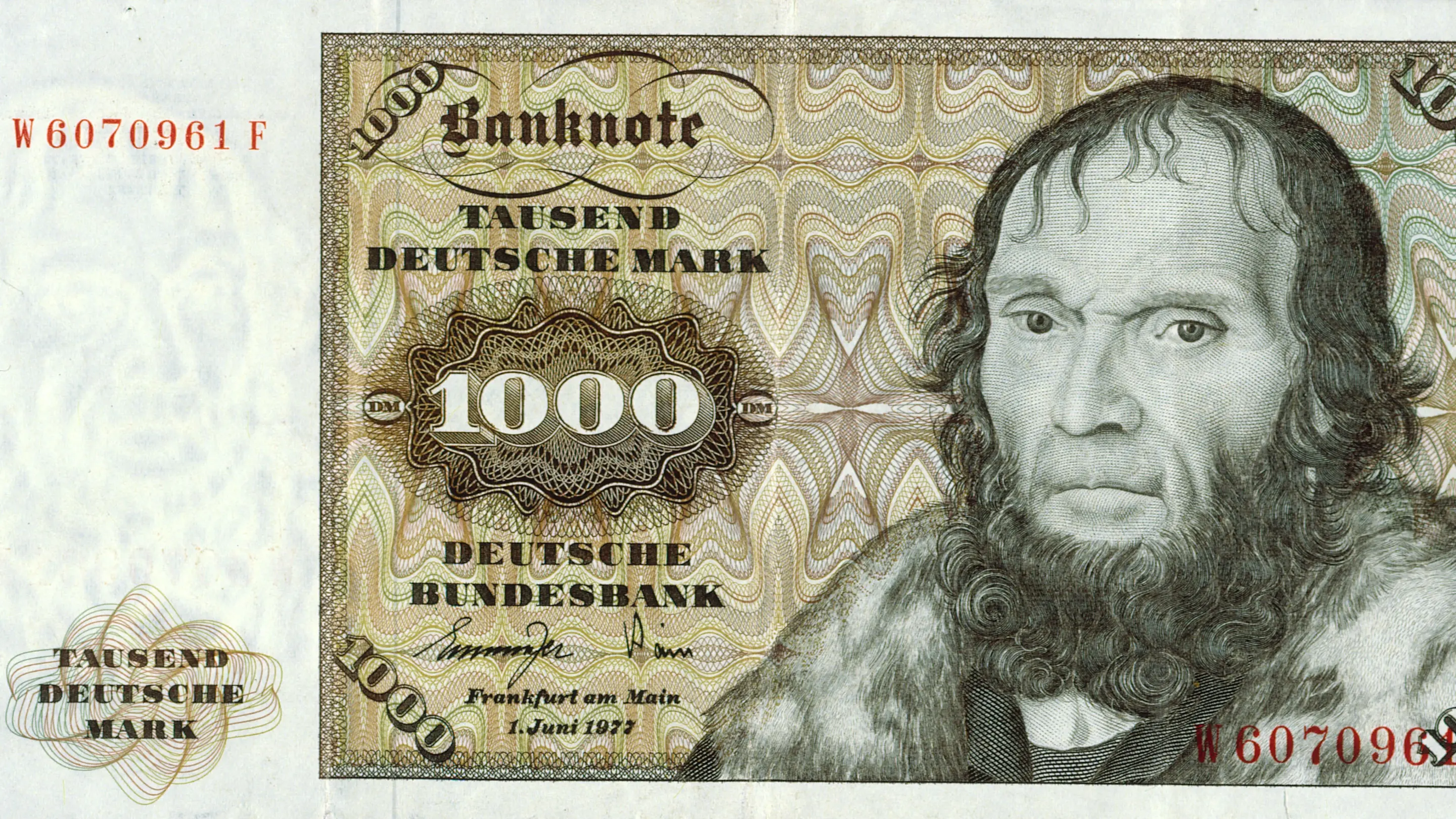 1.000-DM-Note, ausgegeben ab 1964