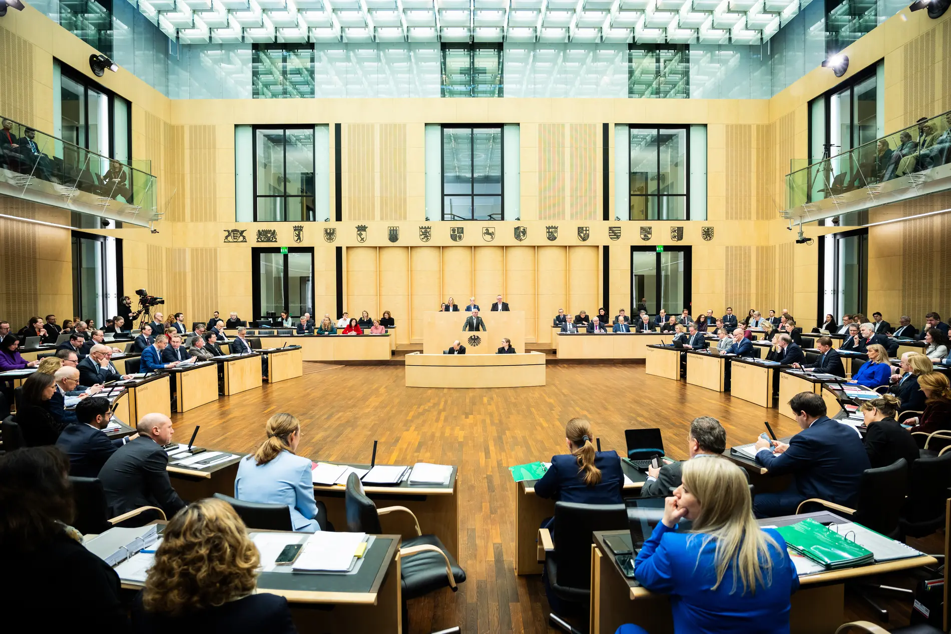 Blick in den Plenarsaal des Bundesrates