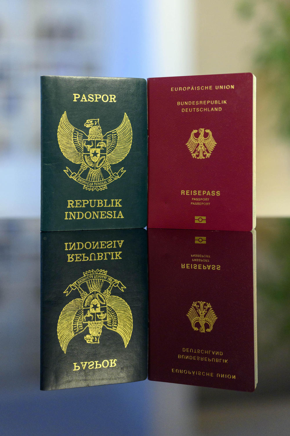 Indonesischer und deutscher Pass