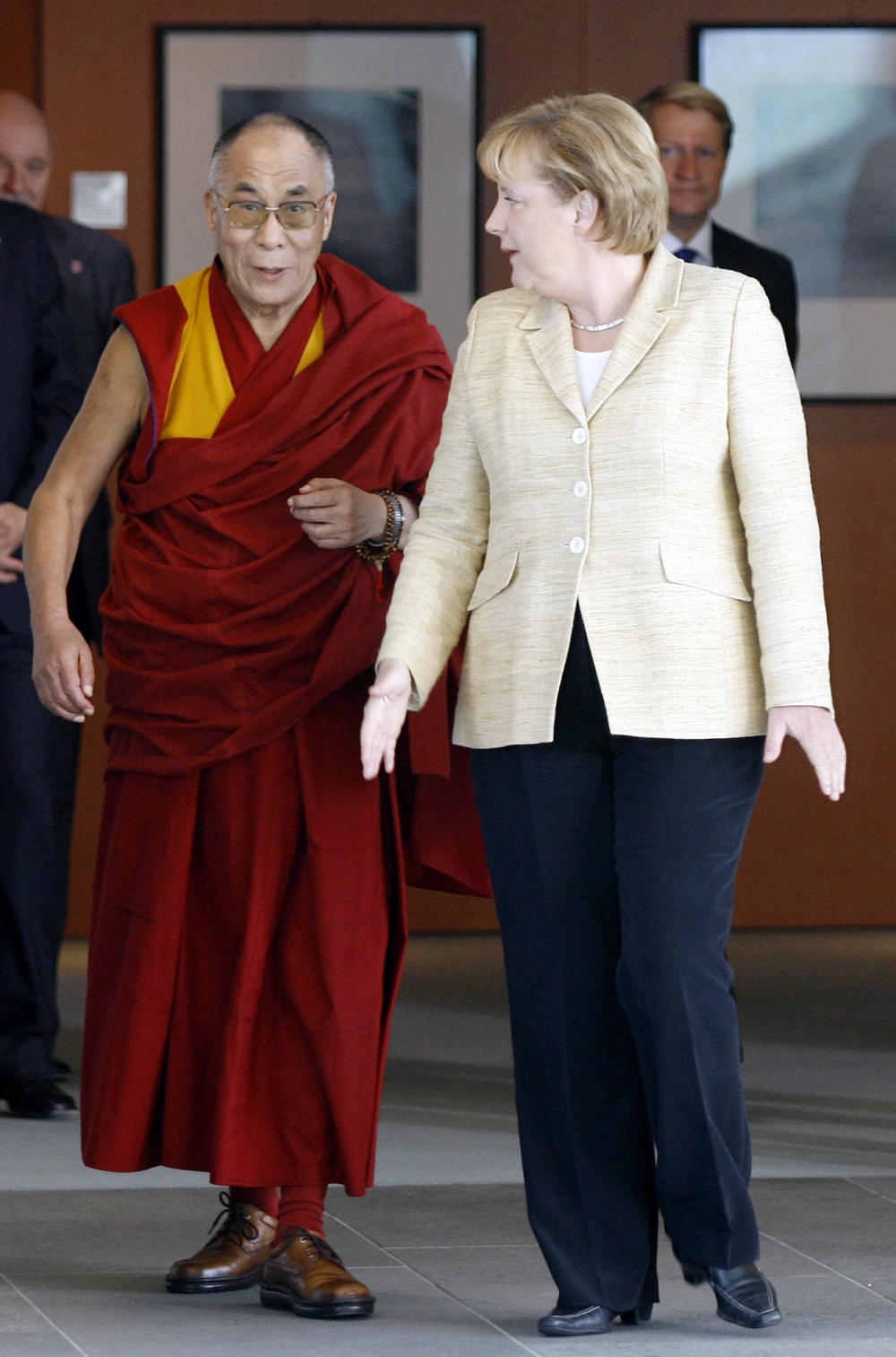 Angela Merkel mit dem Dalai Lama 